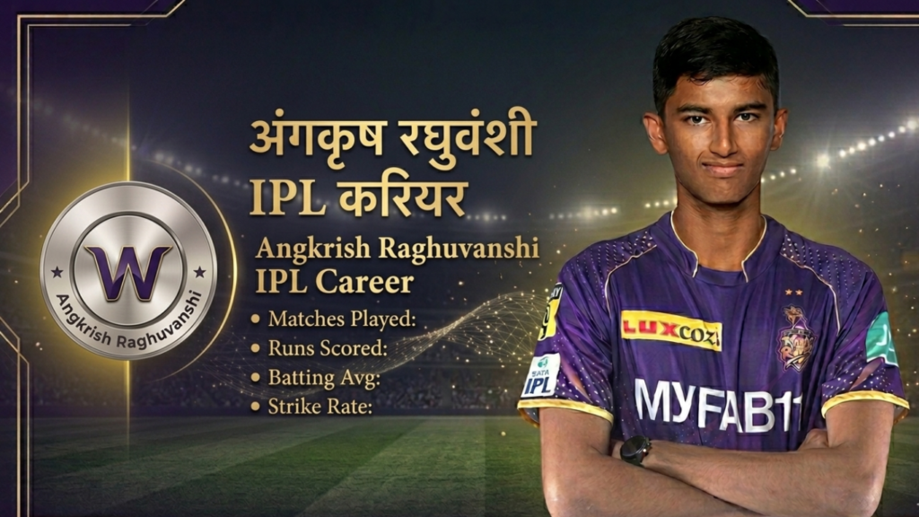  Angkrish Raghuvanshi IPL Career